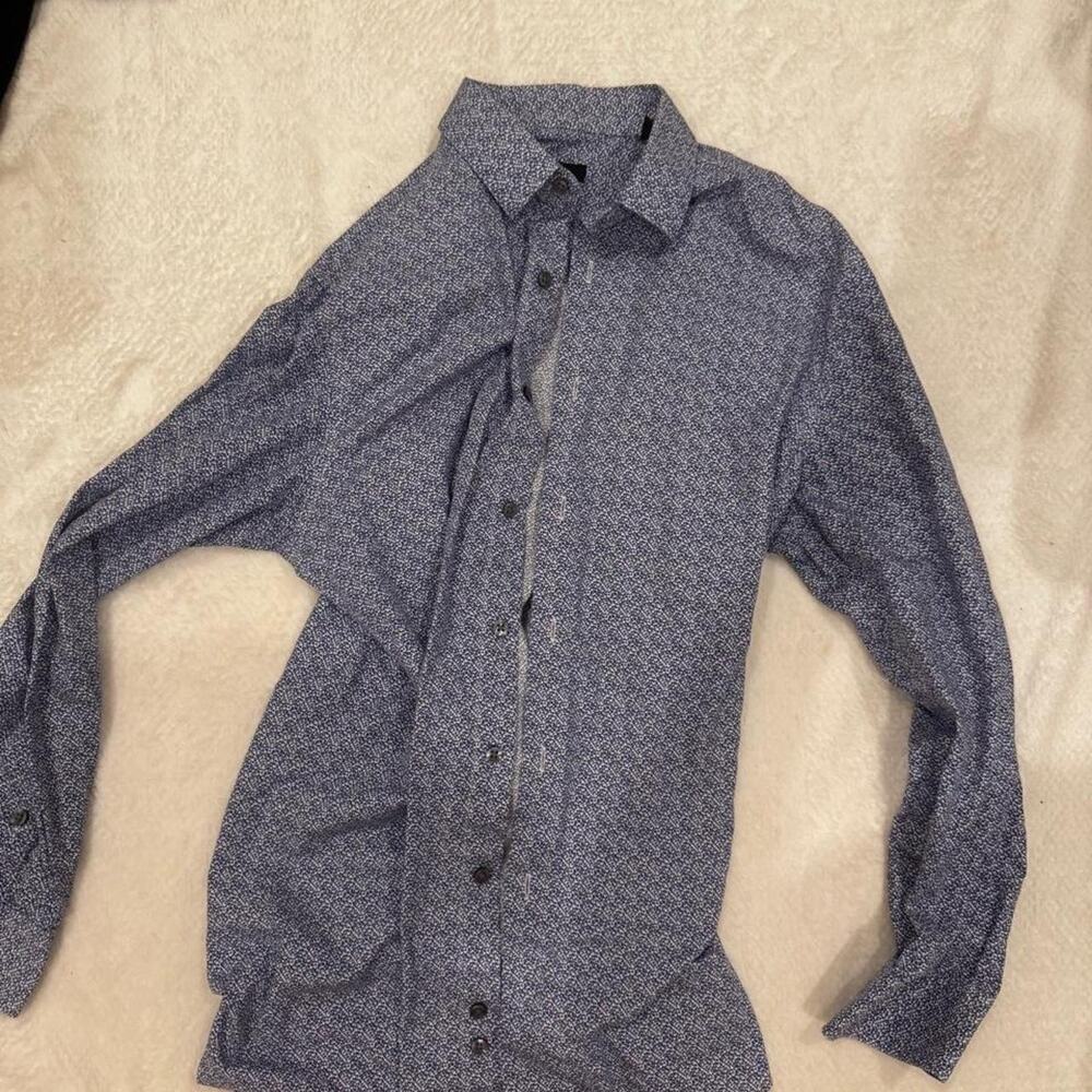 Bar iii blue cotton shirt